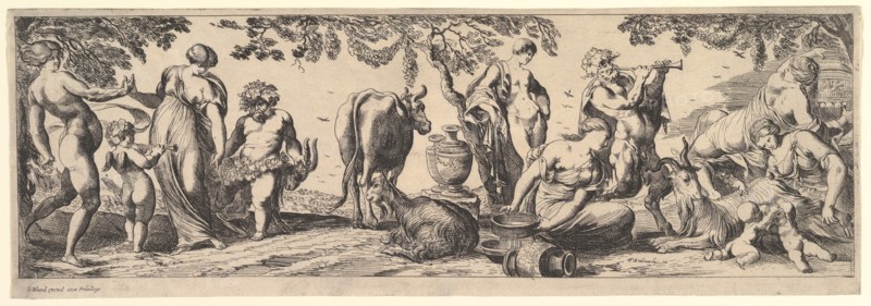Bacchanal, 1615-42. Creator: Pierre Brebiette.