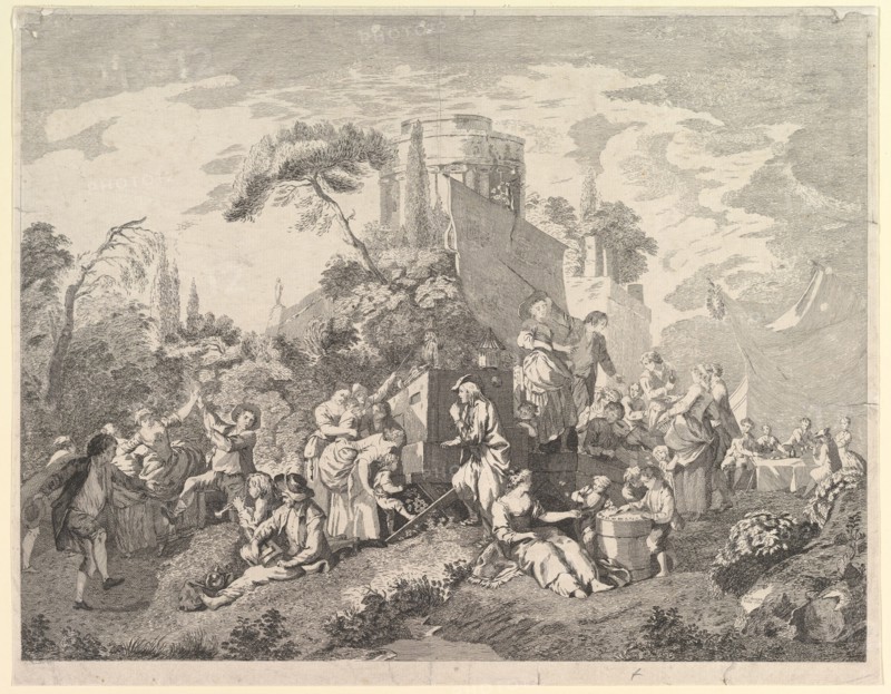 Country Fair, 1762. Creator: Pierre Charles Levesque.