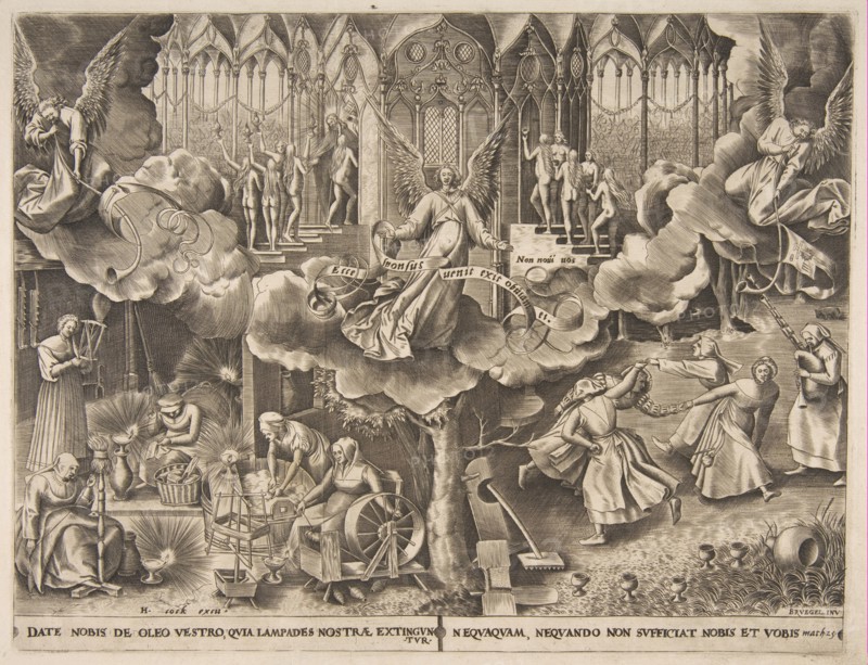 The Parable of the Wise and Foolish Virgins, ca. 1560-63. Creator: Philip Galle.