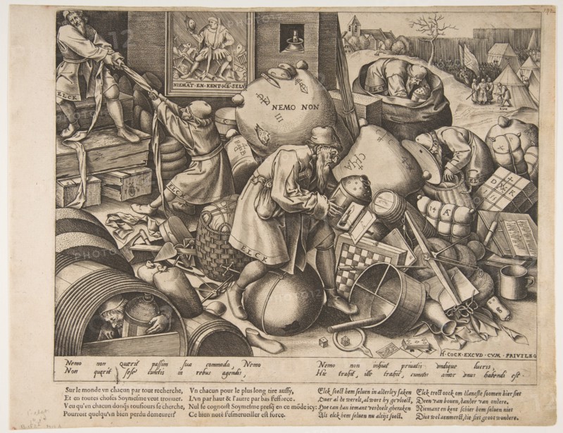 Everyman, ca. 1558. Creator: Pieter van der Heyden.