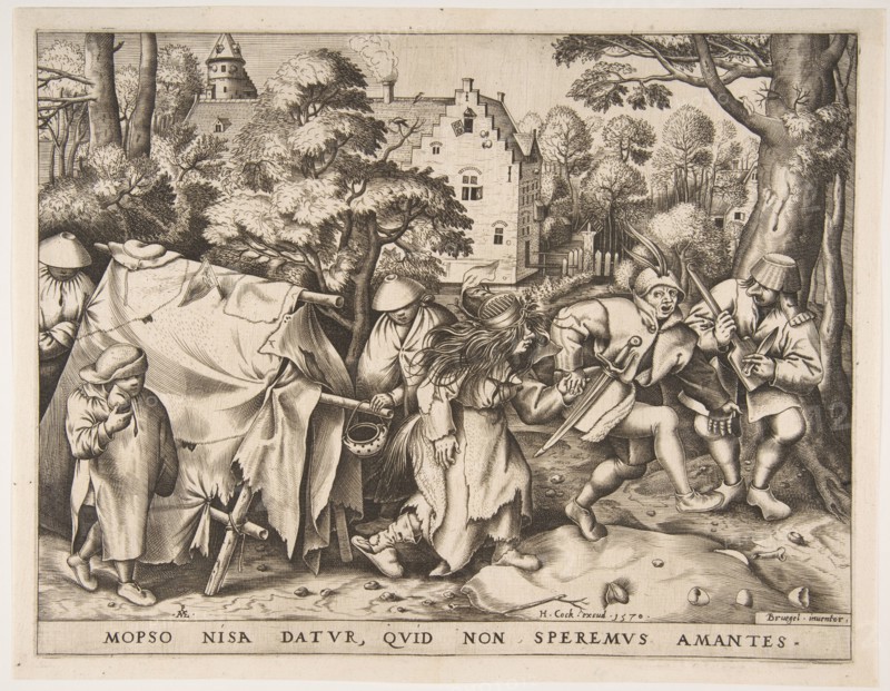 The Dirty Bride or the Marriage of Mopsus and Nisa, 1570. Creator: Pieter van der Heyden.