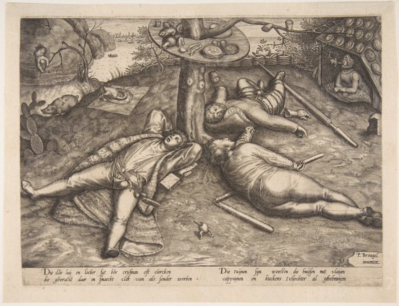 The Land of Cockaigne, after 1570?. Creator: Attributed to Pieter van der Heyden
