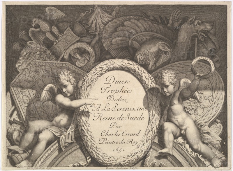 Title page of Divers Trophées