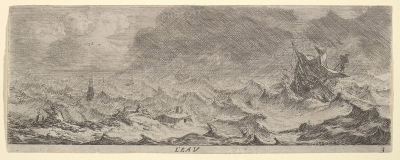 L'Eau, from The Elements, 17th century. Creator: Reinier Zeeman.