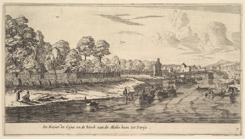 The River Seine at the Bend of the Mall, 17th century. Creator: Reinier Zeeman.