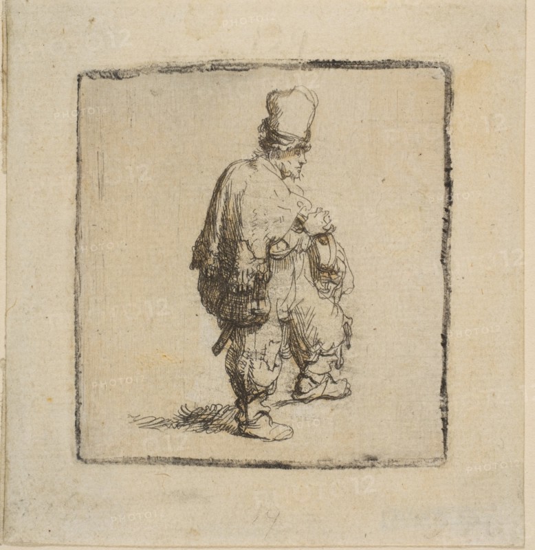 Polander Standing with Arms Folded, 1630-40. Creator: Rembrandt Harmensz van Rijn.