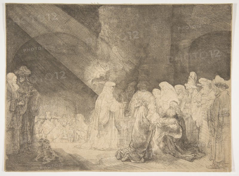 The Presentation in the Temple: Oblong Plate. Creator: Rembrandt Harmensz van Rijn.