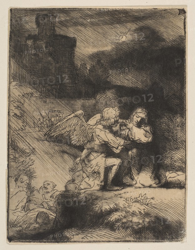 The Agony in the Garden, ca. 1652. Creator: Rembrandt Harmensz van Rijn.