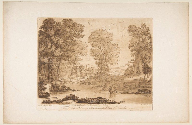 Landscape with Cupid and Psyche, 1776. Creator: Richard Earlom.
