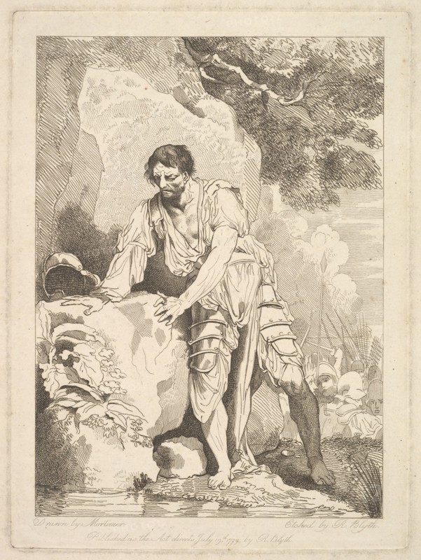 Retiring Wounded from Battle, July 19, 1779. Creator: Robert Blyth.