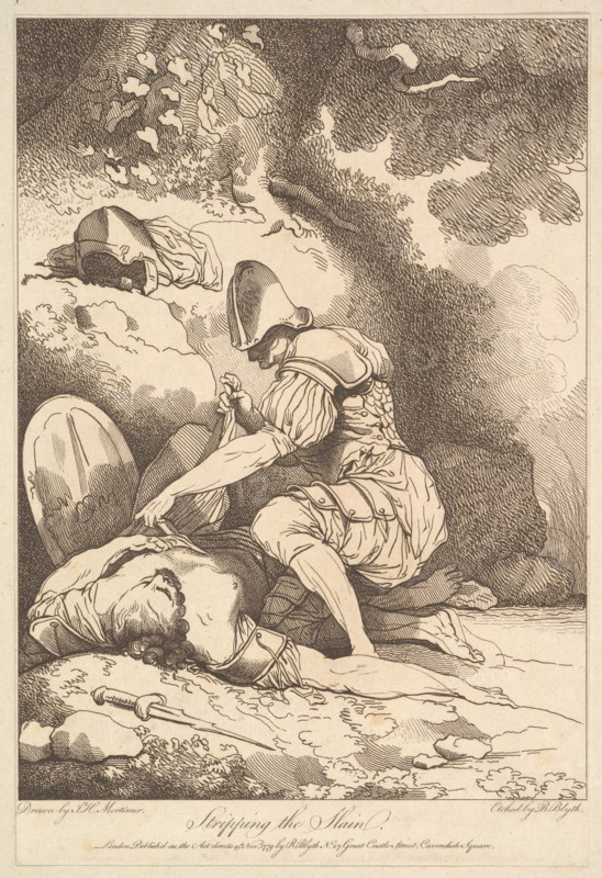 Stripping the Slain, November 15, 1779. Creator: Robert Blyth.