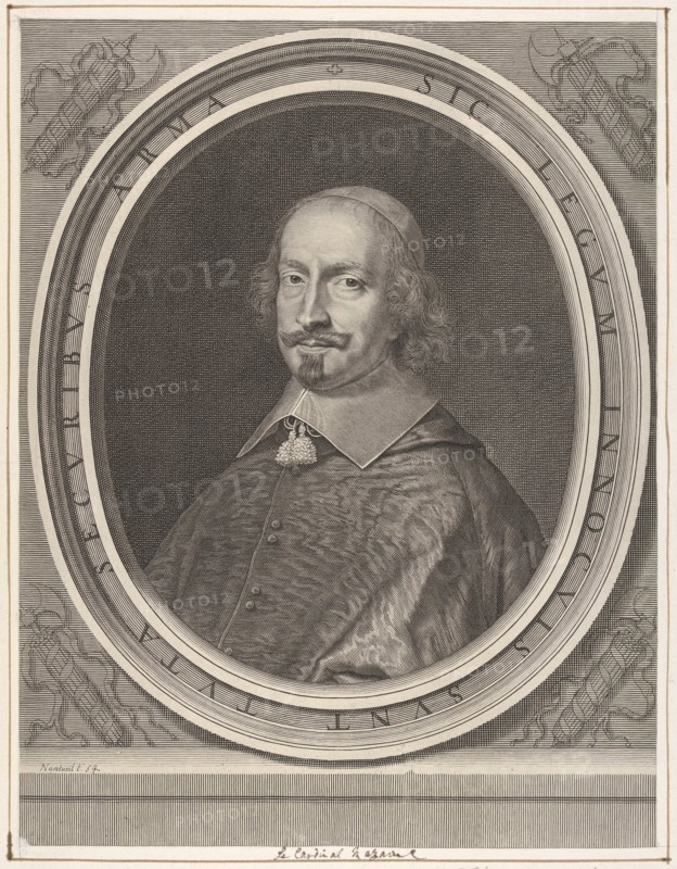 Cardinal Jules Mazarin, ca. 1652. Creator: Robert Nanteuil.