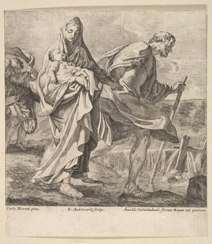 Flight into Egypt. Creator: Robert van Audenaerde.