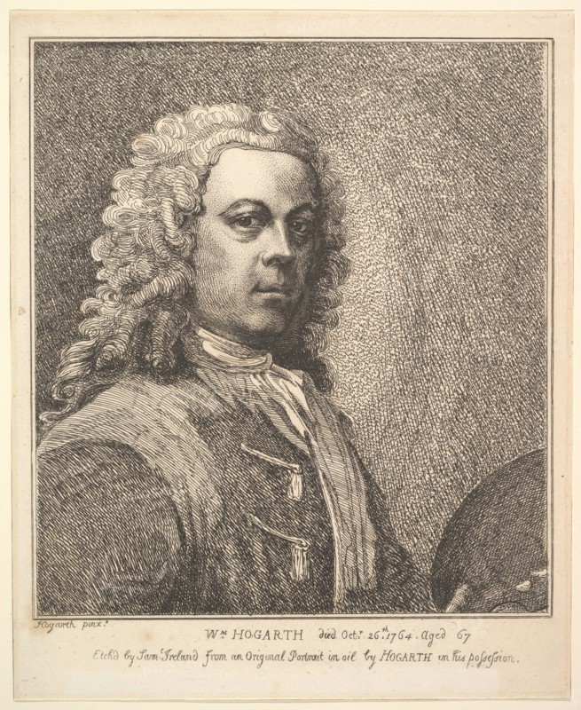 William Hogarth, Self-portrait, 1785. Creator: Samuel Ireland.