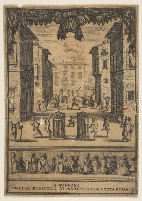 Frontispiece for the comedy 'The Buffoons'