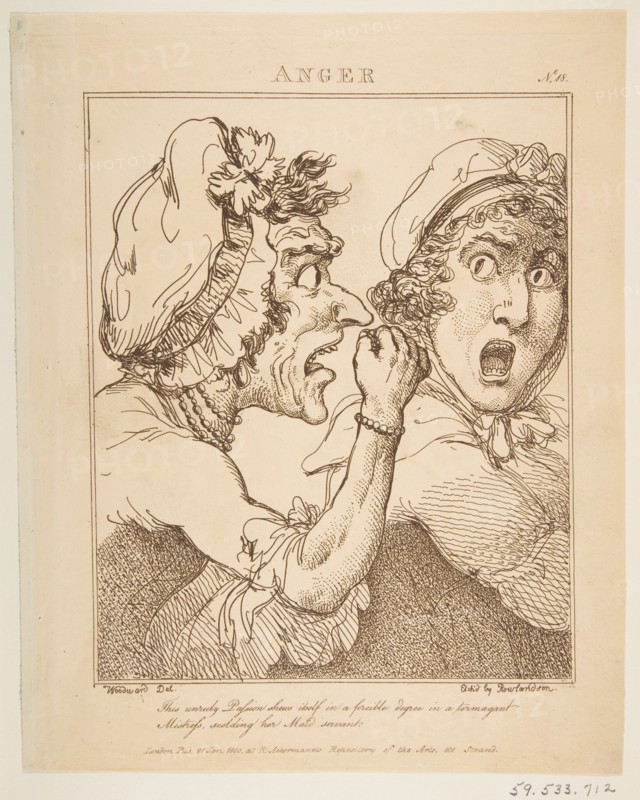 Anger, January 21, 1800. Creator: Thomas Rowlandson.