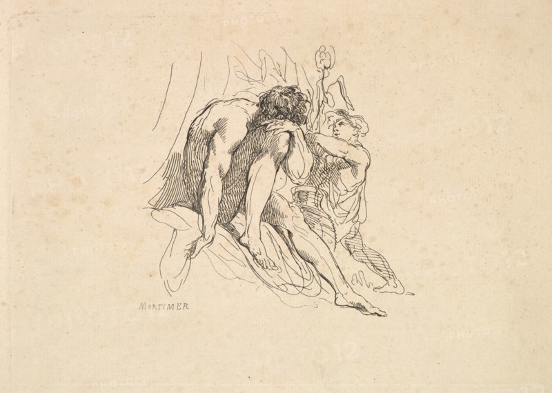 River God with Child, 1784-88. Creator: Thomas Rowlandson.