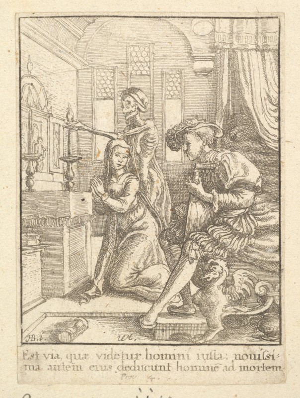 The Nun, from the Dance of Death, 1651. Creator: Wenceslaus Hollar.