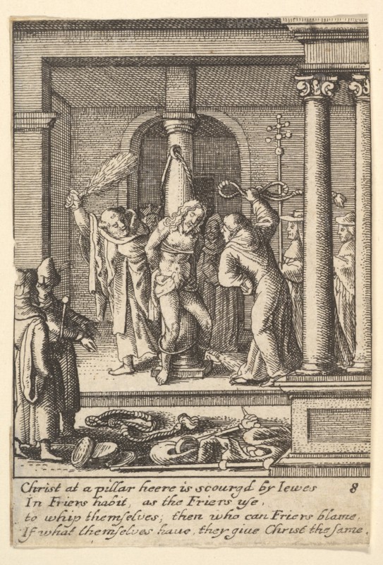The scourging, 1625-77. Creator: Wenceslaus Hollar.