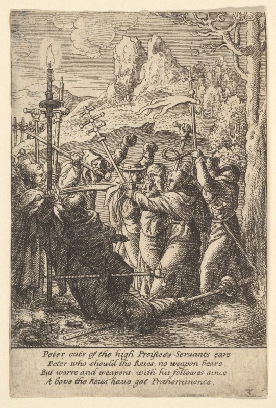 Jesus taken, 1625-77. Creator: Wenceslaus Hollar.