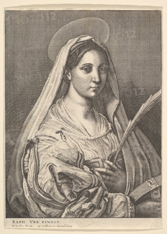 St. Catherine of Alexandria, 1644-52. Creator: Wenceslaus Hollar.