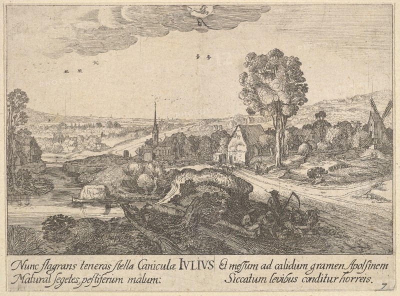 July, 1628-29. Creator: Wenceslaus Hollar.