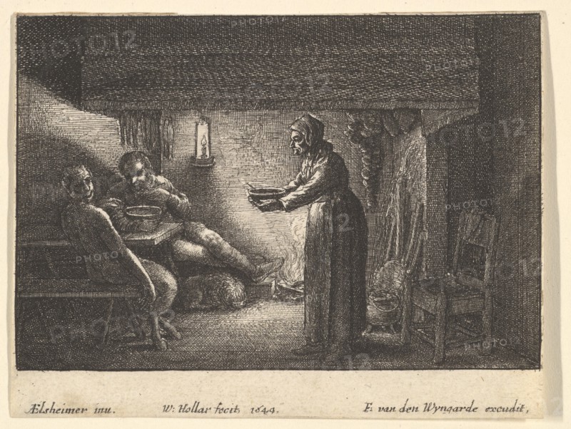 The satyr and the peasant, 1644. Creator: F van den Wyngarde.
