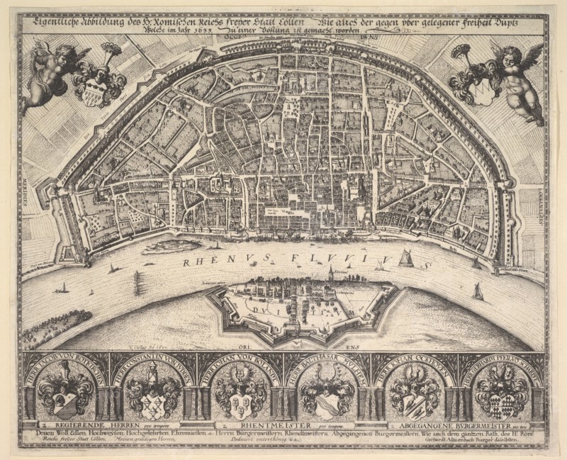 Cologne and Deutz, 1635. Creator: Wenceslaus Hollar.
