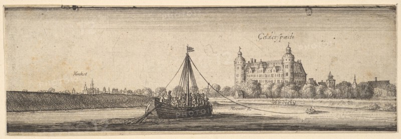Kelsterbach Castle near Höchst am Main, 1642-44. Creator: Wenceslaus Hollar.