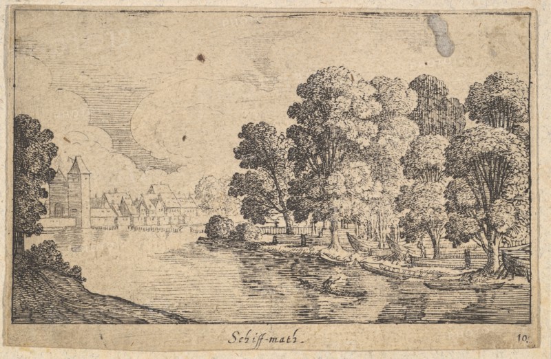 Schiff-math, 1625-77. Creator: Wenceslaus Hollar.