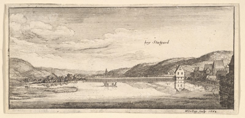 Stuttgart: The Lake, 1663-65. Creator: Wenceslaus Hollar.