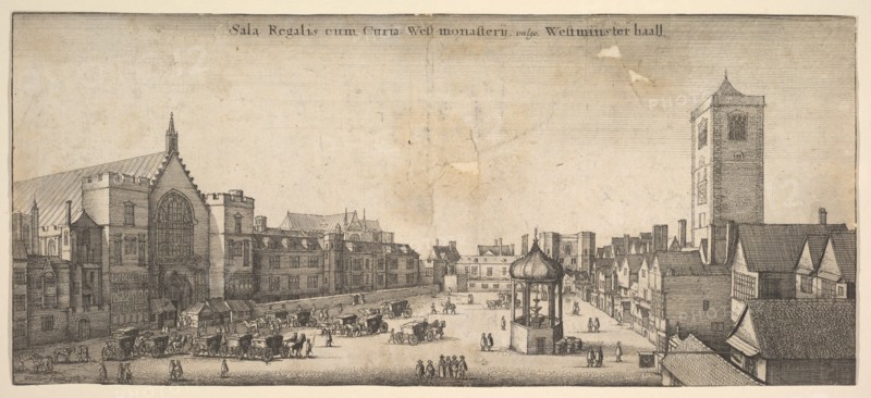 Sala Regalis cum Curia West-monasterÿ, vulgo Westminster haal