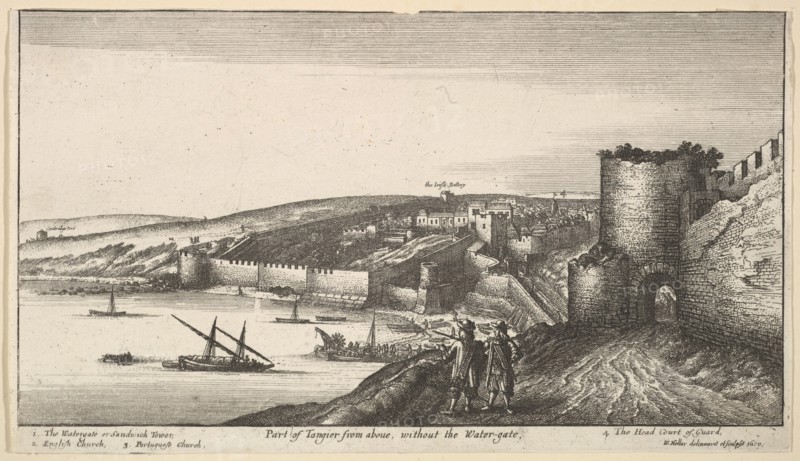 Part of Tangier from aboue, without the Water-gate, 1670. Creator: Wenceslaus Hollar.