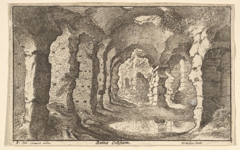 Ruinae Coliseum, ca. 1650. Creator: Wenceslaus Hollar.