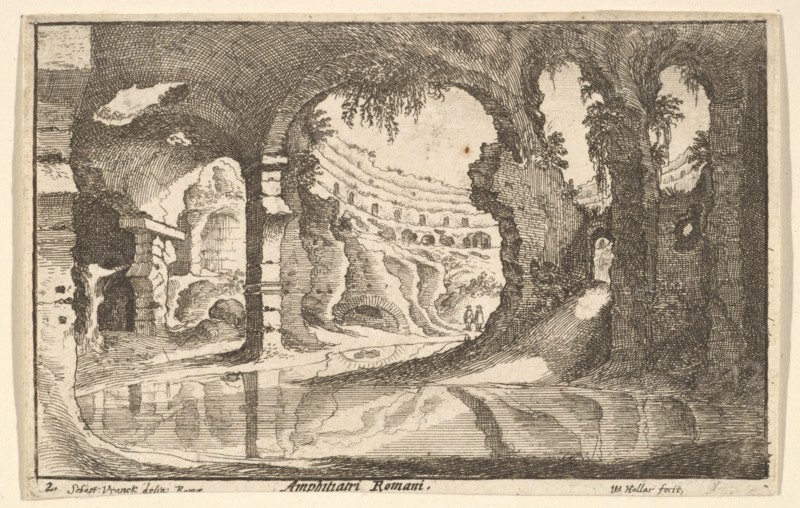 Amphitiatri Romani, ca. 1650. Creator: Wenceslaus Hollar.