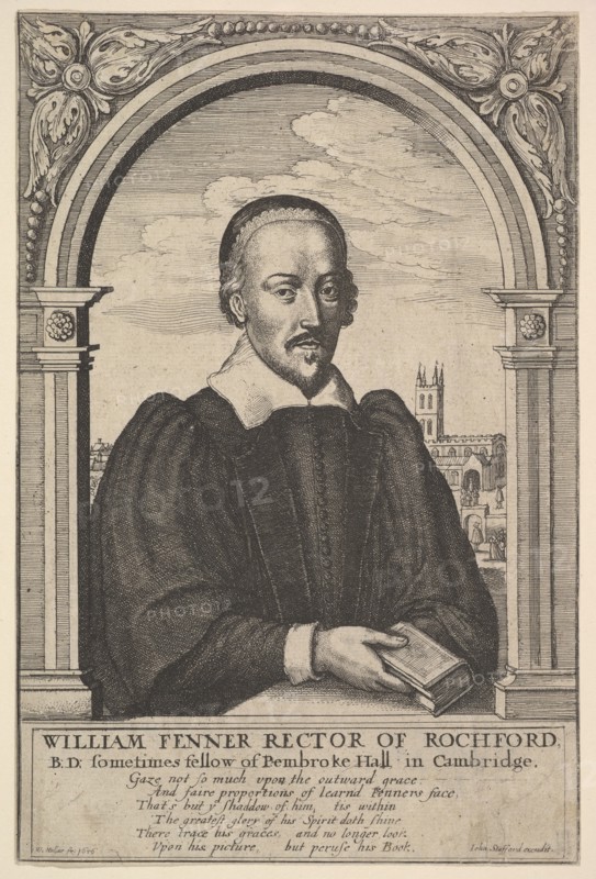 William Fenner, Rector of Rochford, 1656. Creator: Wenceslaus Hollar.