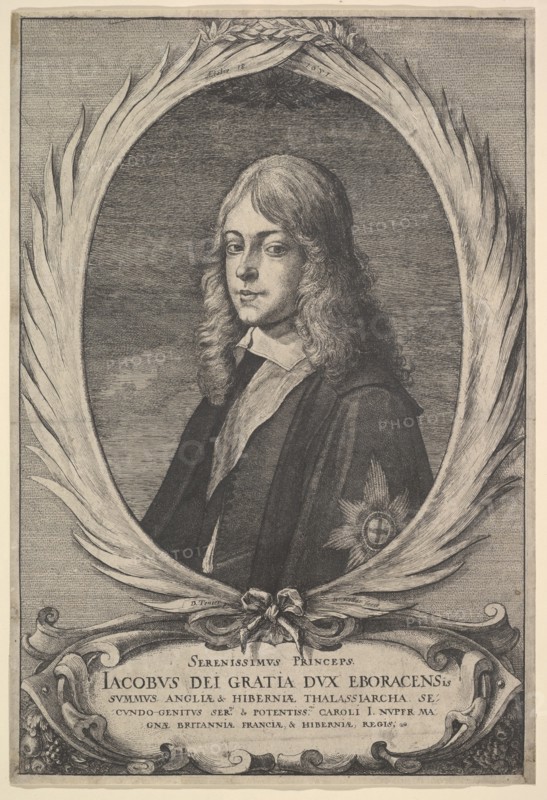 James, Duke of York, 1651. Creator: Wenceslaus Hollar.
