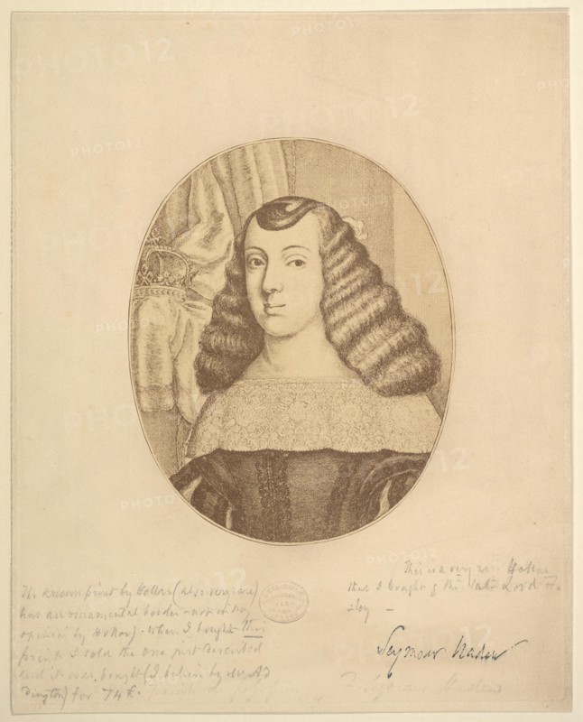 Catherine, Princess of Portugal, 1661. Creator: Wenceslaus Hollar.