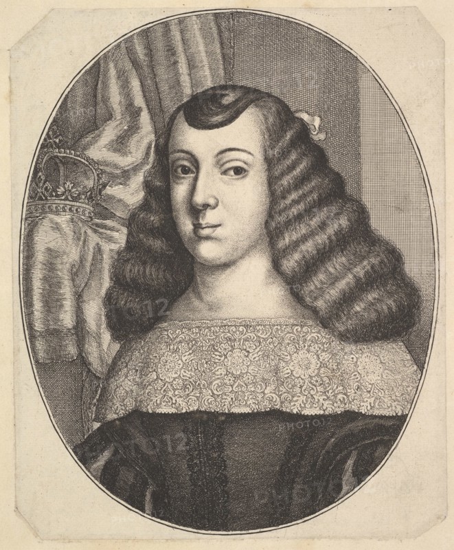 Catherine of Braganza, 1661. Creator: Wenceslaus Hollar.