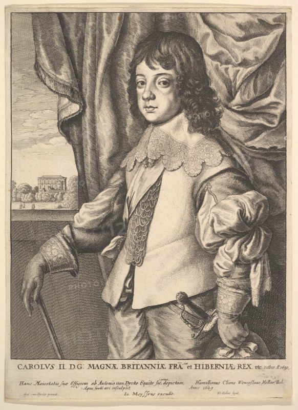 Charles II, 1649. Creator: Wenceslaus Hollar.