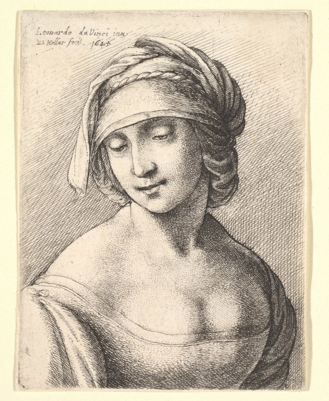 St. Anne, 1645. Creator: Wenceslaus Hollar.