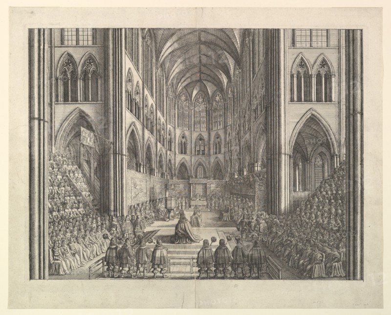 Coronation Procession of Charles II, 1662. Creator: Wenceslaus Hollar.