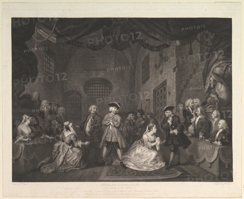 The Beggar's Opera, Act III, 1790. Creator: William Blake.
