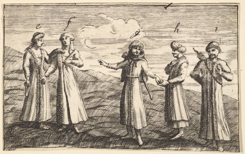Five Standing Muscovites