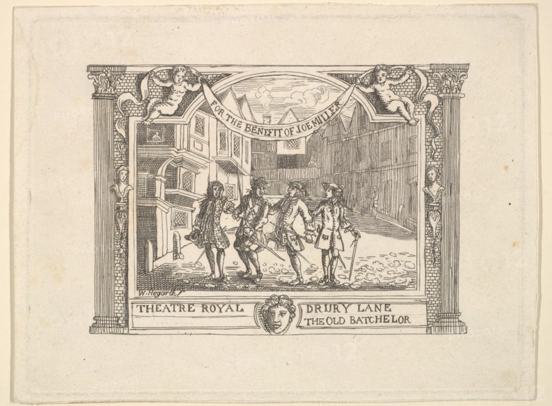 Benefit Ticket for Joe Miller, 1790s. Creator: Unknown.