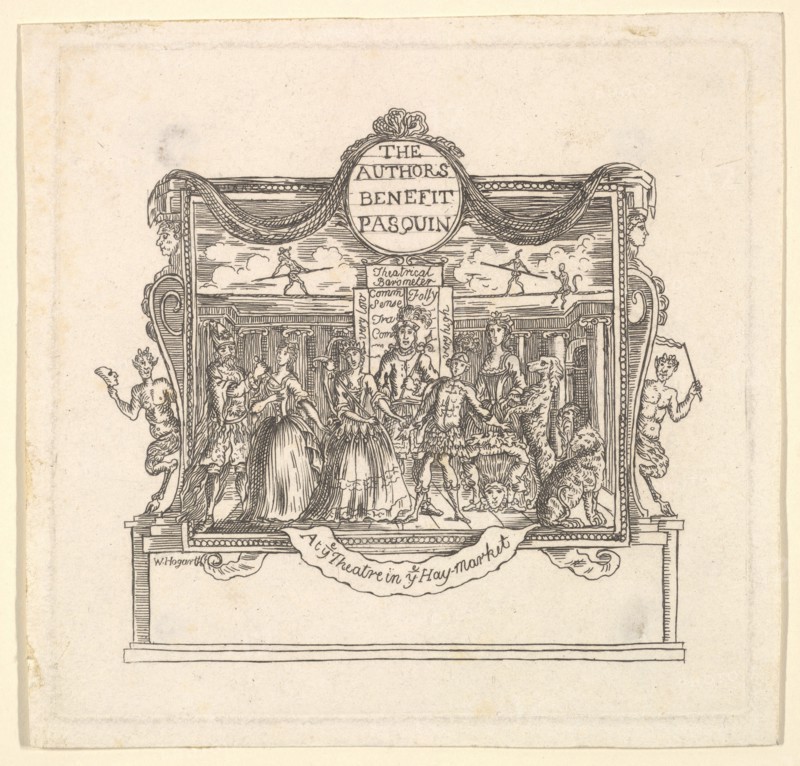 The Author's Benefit: Pasquin, 1736. Creator: Unknown.