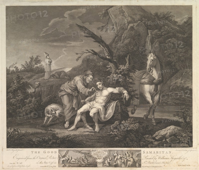 The Good Samaritan (St. Luke, Chap. 10, verse 30), February 24,1772. Creator: Simon François Ravenet.