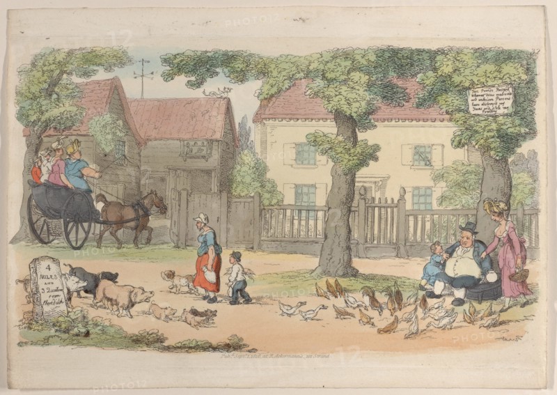 Plate 32, from "World in Miniature", 1816.