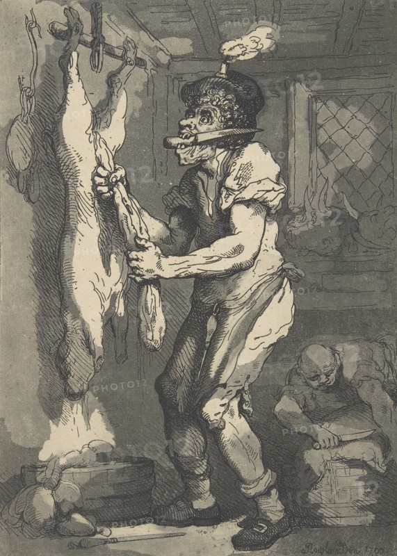A Butcher, January 1, 1790.