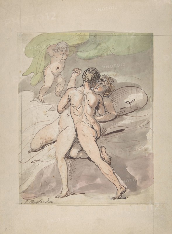 Nude Couple Embracing
